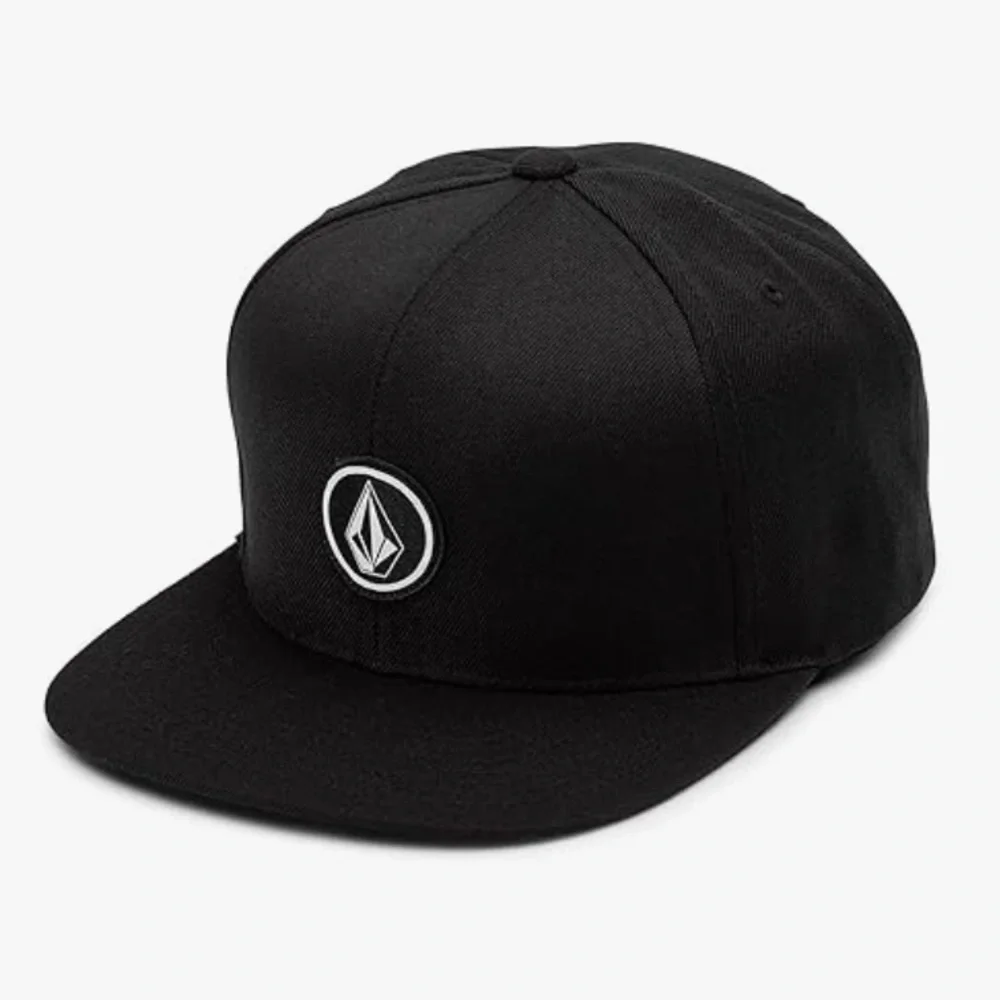 Volcom Circle Stone Quarter Twill Flat Bill Hat Black